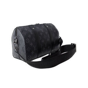 Louis Vuitton Bag Eclipse Keepall Black Monogram Shoulder City